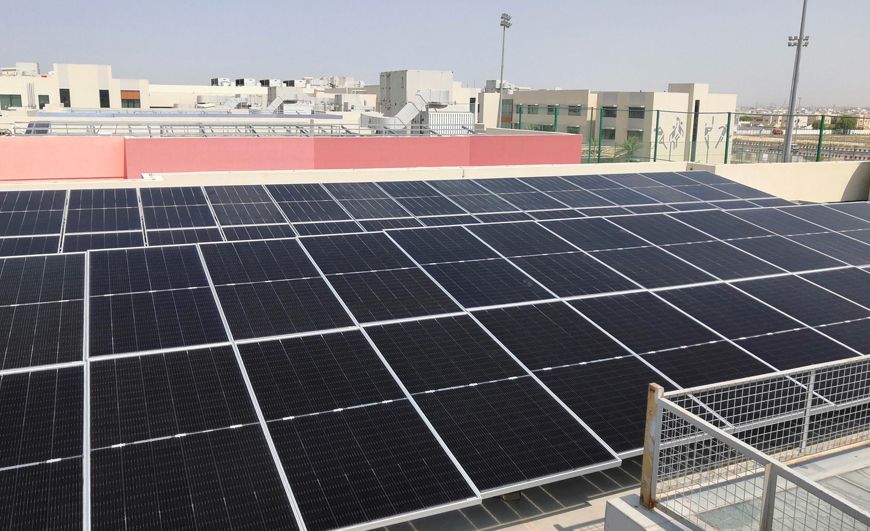 Kent College Dubai — солнечный проект на крыше в Дубае